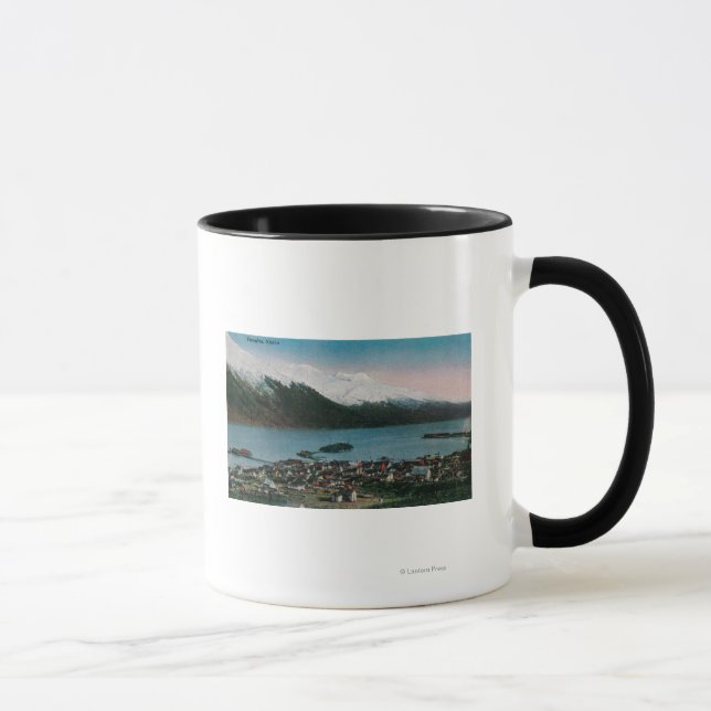 Douglas, Alaska Town ViewDouglas, AK Tasse (Rechts)