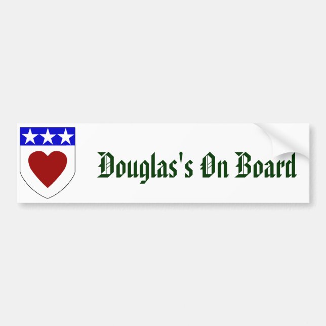 Douglas an Bord Autoaufkleber (Vorne)