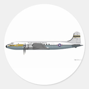 Douglas C-54 Skymaster Runder Aufkleber