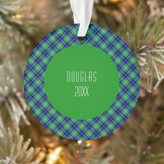 Douglas Clan Tartan Kariert Ornament (Baum)