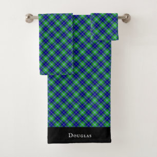 Douglas Clan Tartan Kariertes schottisches Muster Badhandtuch Set