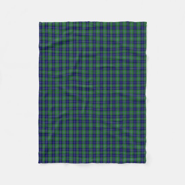 Douglas-Clantartan-karierte Fleece-Decke Fleecedecke (Vorderseite)