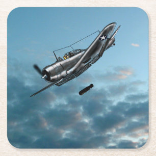 Douglas Dauntless dive Bomber Untersetzer