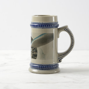 Douglas DC-3 Flugzeug. Propeller Bierglas