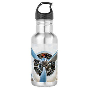 Douglas DC-3 Flugzeug. Propeller Edelstahlflasche