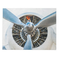 Douglas DC-3 Flugzeug. Propeller