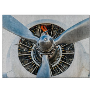 Douglas DC-3 Flugzeug. Propeller Schneidebrett