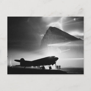 Douglas DC-3 von BOAC in Gibraltar (ca.1940) Postkarte