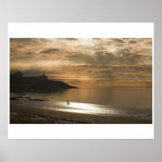 Douglas Dog Walker bei Sunrise Poster