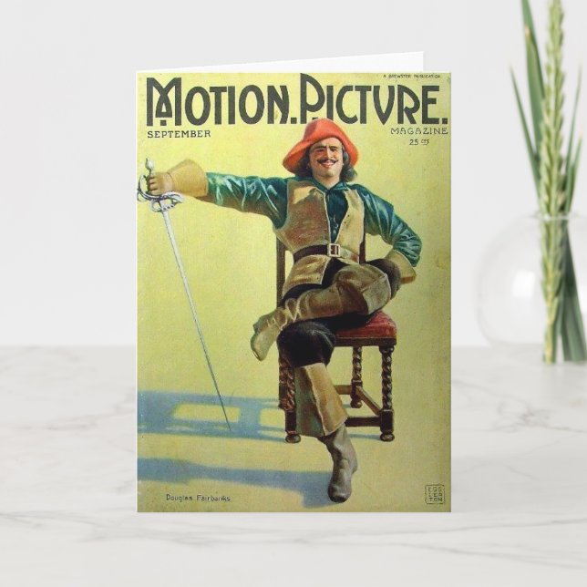 Douglas Fairbanks Three Musketeers Cover Karte (Vorderseite)