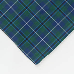 Douglas-Familien-Marine-Blau-moderner ClanTartan Fleecedecke
