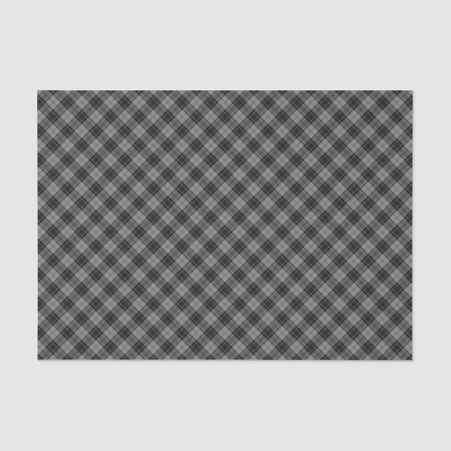 Douglas Gray Clan Scottish Tartan Kariertes Muster Seidenpapier (Vorderseite)