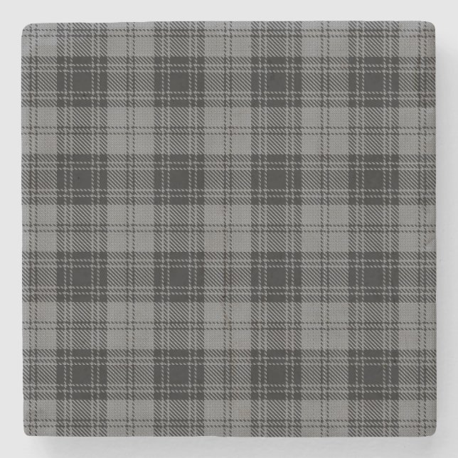 Douglas grey Tartan Steinuntersetzer (Vorderseite)
