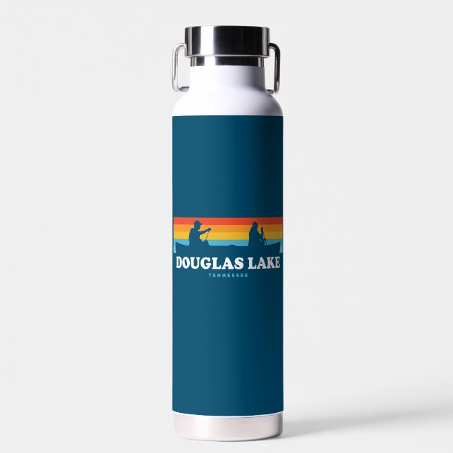 Douglas Lake Tennessee Canoe Trinkflasche (Vorne)