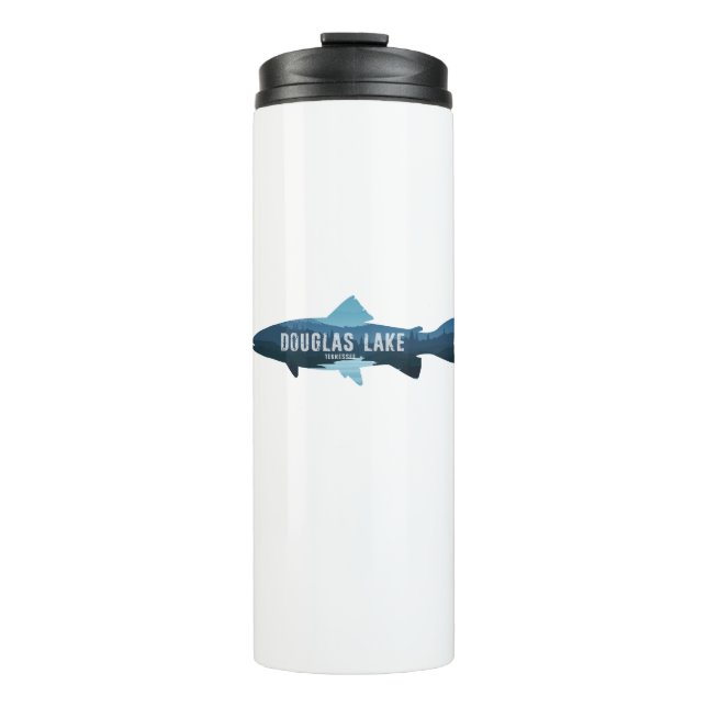 Douglas Lake Tennessee Fish Thermosbecher (Vorderseite)