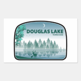 Douglas Lake Tennessee Hirsche Rechteckiger Aufkleber