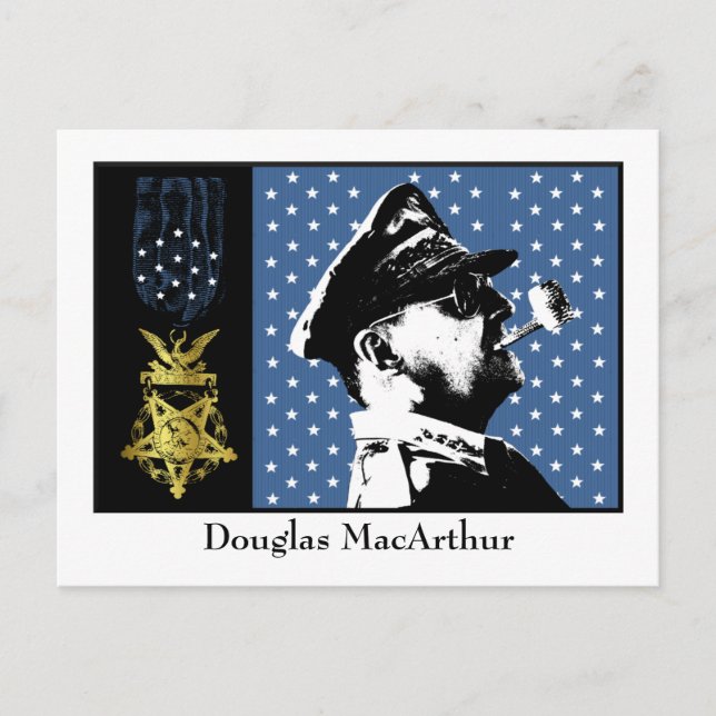 Douglas MacArthur - Medal of Honor Winner Postkarte (Vorderseite)