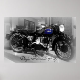 Douglas Motorcycle Poster