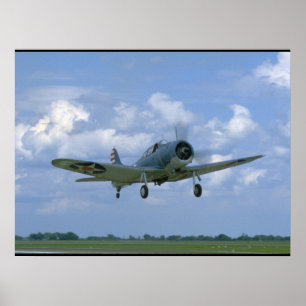 Douglas SBD Dauntless, fliegend, Front_WWII Poster