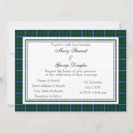 Douglas Scottish Wedding Einladung
