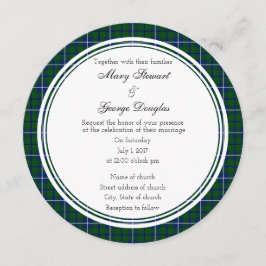 Douglas Scottish Wedding Round Einladung