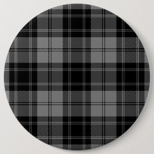Douglas tartan black grau kariert button