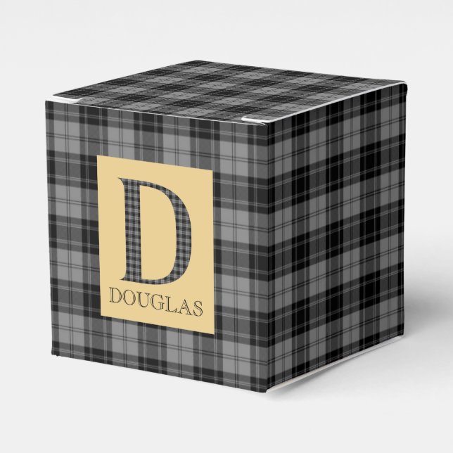 Douglas Tartan Monogram D Geschenkschachtel (Vorderseite)