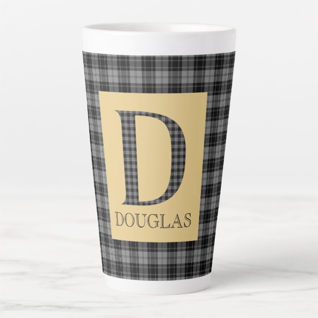 Douglas Tartan Monogram D Milchtasse (Vorderseite)