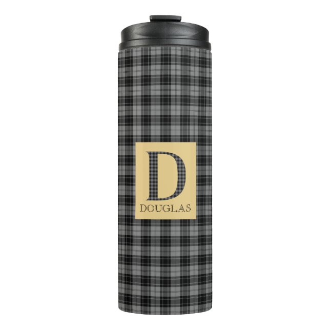 Douglas-Tartan-Monogramm D Thermosbecher (Vorderseite)