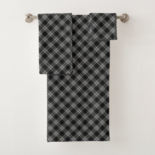 Douglas tartan noir gris plaid (En situation)