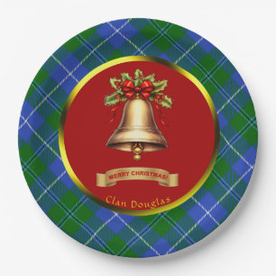 Douglas Tartan Personalisiert Weihnachten Pappteller