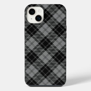 Douglas-Tartan Schwarz-Grau Karo iPhone 14 Plus Hülle