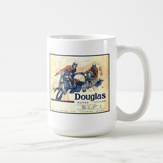 Douglas Vintag Motorräder Kaffeetasse (Rechts)