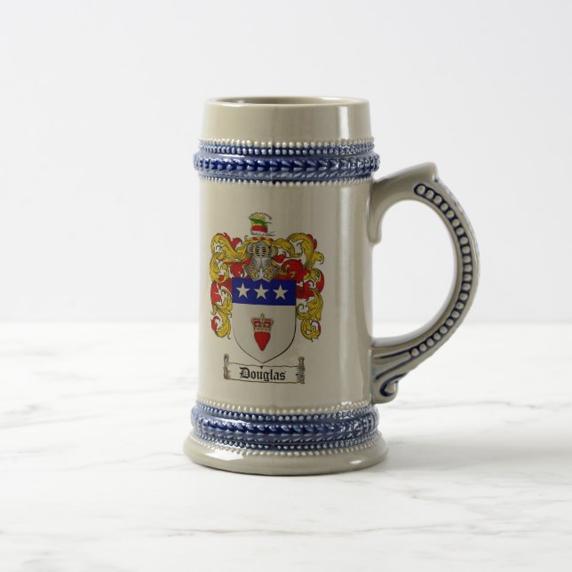 Douglas-Wappen Stein/Douglas-Familienwappen Bierglas (Rechts)
