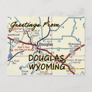 Douglas Wyoming Vintage Karte