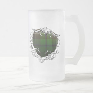 Douglastartan-Herz Mattglas Bierglas