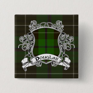Douglastartan-Schild Button