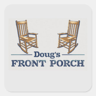 Doug's Front Porch der Podcast! Quadratischer Aufkleber