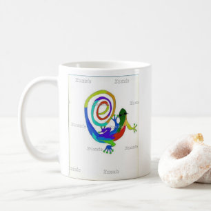 Dougs verrückte Eidechsen-Kaffee-Tasse Kaffeetasse