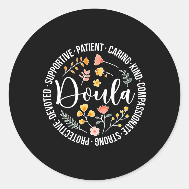 Doula Aufwertung Birth Doula Postpum Doula Doula Runder Aufkleber (Vorderseite)