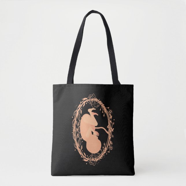 Doula Baby schwanger Floral Doula Midfrau Geburt Tasche (Vorderseite)