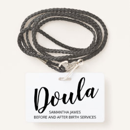 Doula Birth Services Name Abzeichen Ausweis