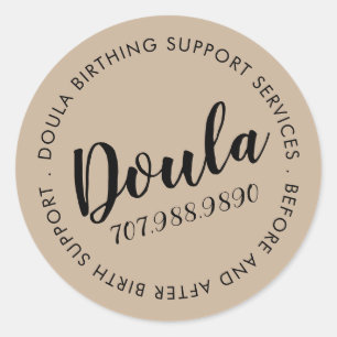 Doula Birth Services Runder Aufkleber