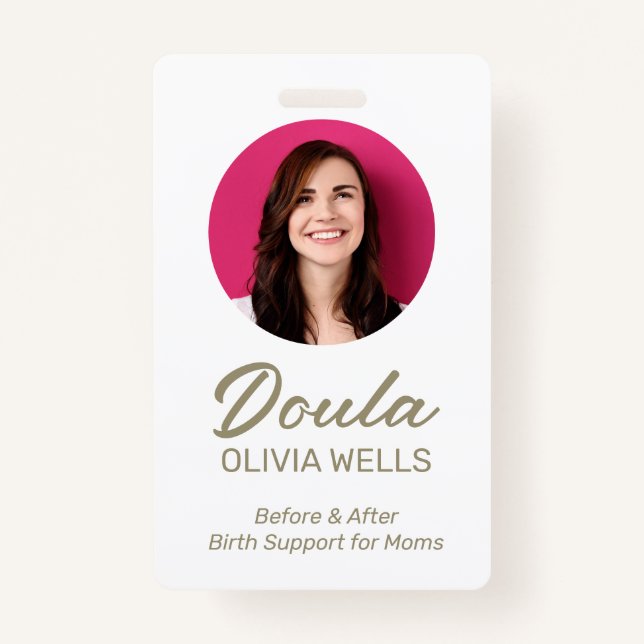 Doula Birthing | Foto Postpartum Ausweis (Vorderseite)