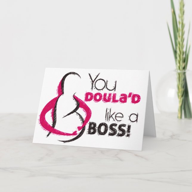 Doula / carte de remerciements partenaire de souti (Devant)