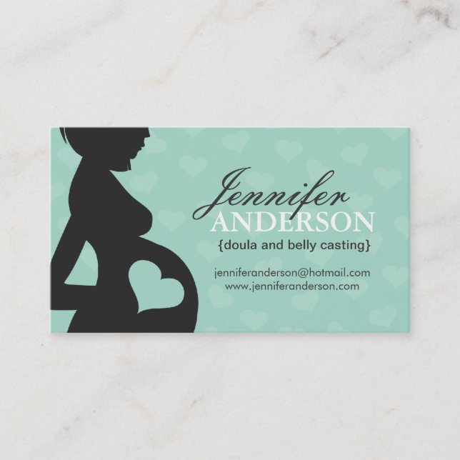 Doula, cartes de visite de bâti de sage-femme et (Devant)