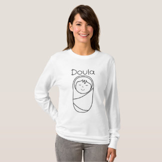 Doula die Hülse der Frauen grundlegendes langes T-Shirt