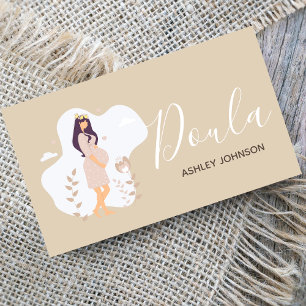 Doula einfache minimale saubere Pastel Ruhe entspa Visitenkarte