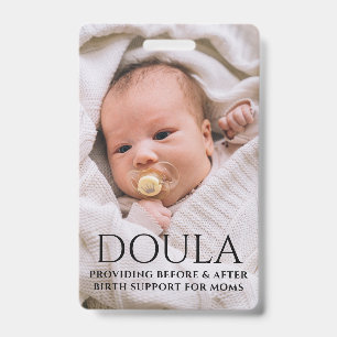 Doula-Foto-Geburtsunterstützungs-Name Ausweis