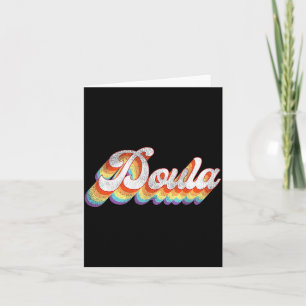 Doula Geburtshelfer Retro Vintage Doula Karte